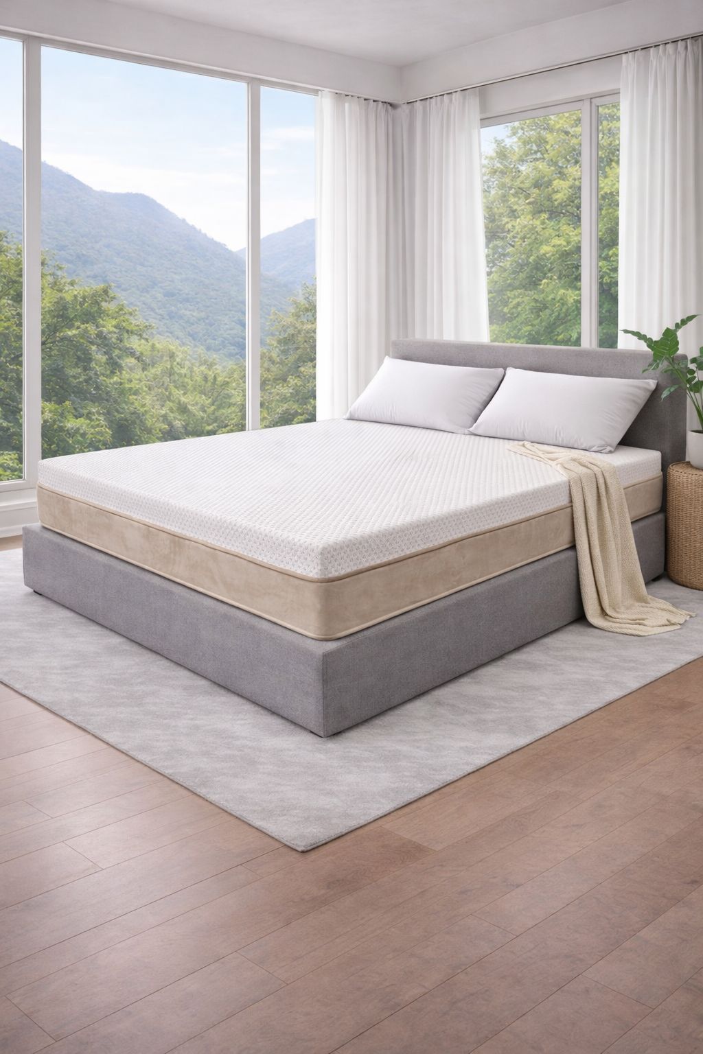 מזרן קפיצים מבודדים פוקט ויסקו מחסני מזרונים אונליין