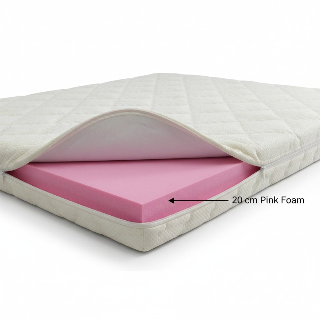 אלוורה ספוג ורוד 20 גובה מחסני מזרונים אונליין